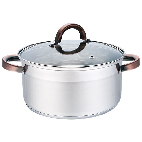 

Кастрюля нержавеющая Maestro с крышкой 32 см 12.5 л Silver (MR-3518-32)