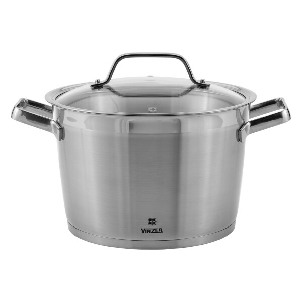 

Кастрюля нержавеющая Vinzer Practic с крышкой 18 см 2.1 л (89177)