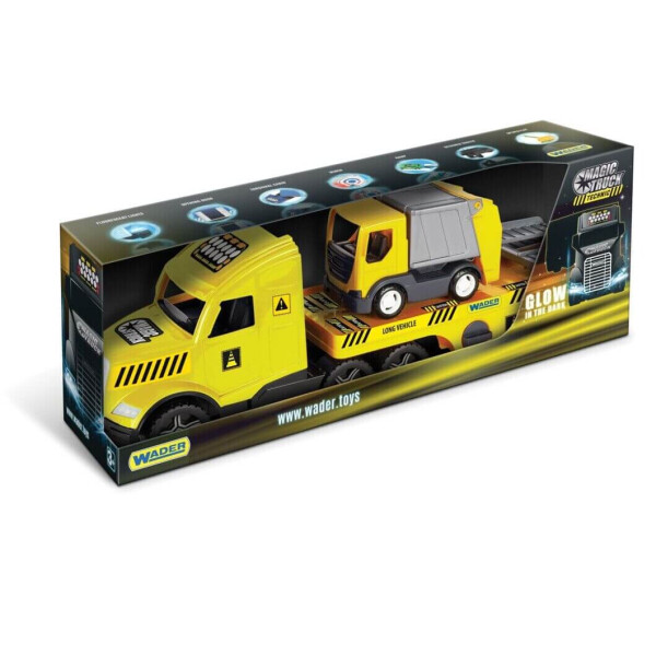 

Грузовик с мусоровозом Wader Magic Truck Technic желтый с серым (936440)