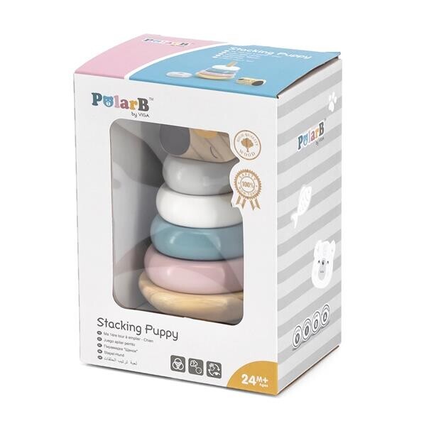 

Пирамидка Viga Toys PolarB Щенок (44042)