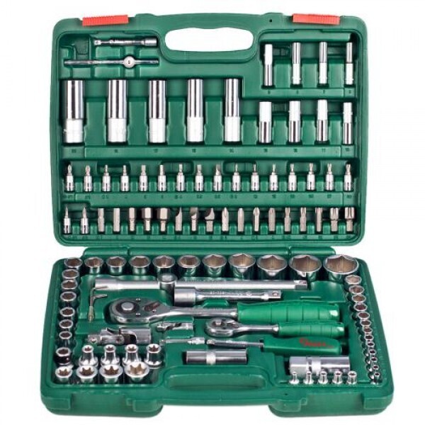 

HANS. Набор торц. головок 1/4"DR4-14мм и 1/2"DR10-32 мм,108 предм.(6 гран.) (TK-108)