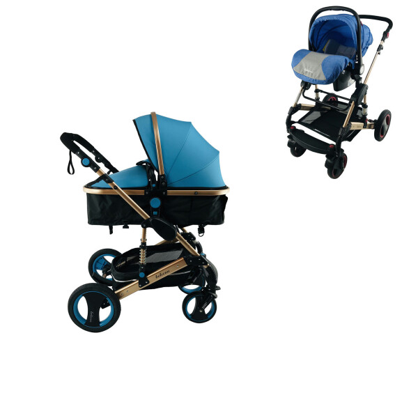

Коляска Belecoo 535 3 в 1 Голубая