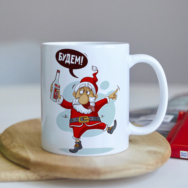 

Новогодняя чашка на подарок под елку (ART_517)