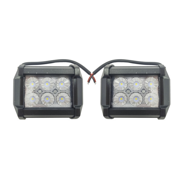 

Комплект качественных LED фар. Светодиодные фары на 6 диодов. C-18W F CREE. Пр-во Корея LED-205-22