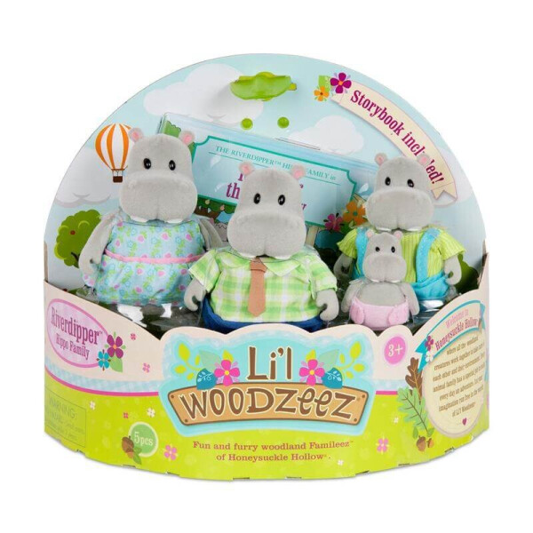 

Игровой набор Branford Li`l Woodzeez Семья Бегемотов (WZ6583Z)