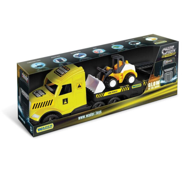 

Грузовик с бульдозером Wader Magic Truck Technic желтый с черным (36430)