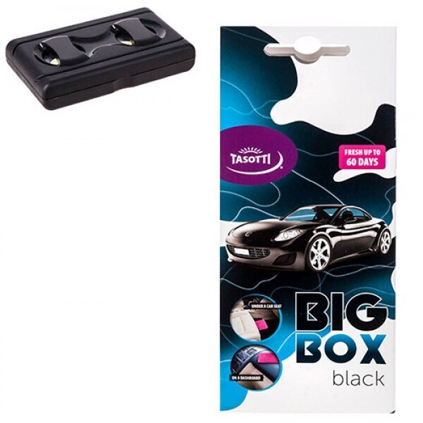 

Аромат. под сиденье Tasotti / "Big box" - 58g / Black ((18))