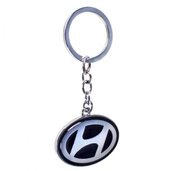 

Брелок металлический цветной на цепочке HYUNDAI CN односторонний (металл цветн. HY CN)