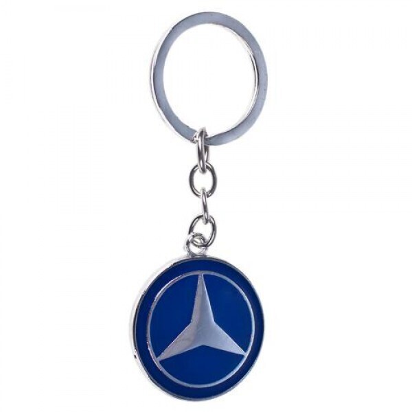 

Брелок металлический цветной на цепочке MERCEDES CN односторонний (металл цветн. MR CN)