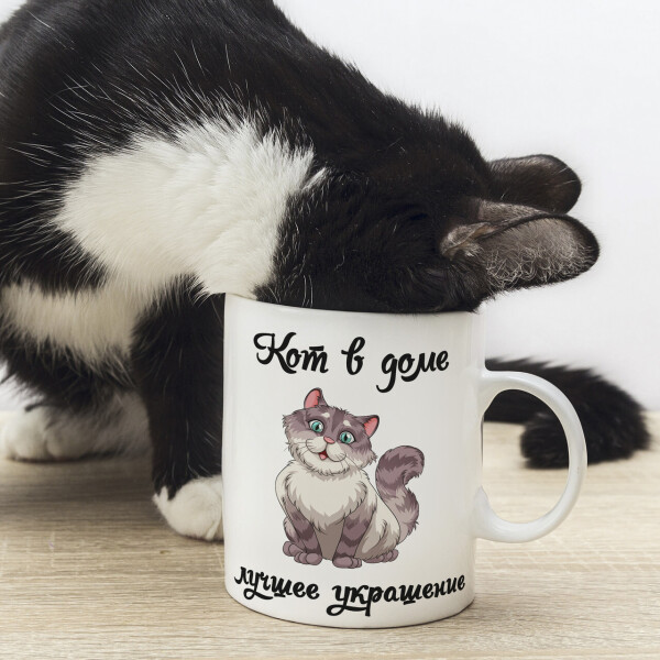 Акція на Оригинальная прикольная чашка на подарок для любителей обладателей кошек и котов (ART_50) від Allo UA
