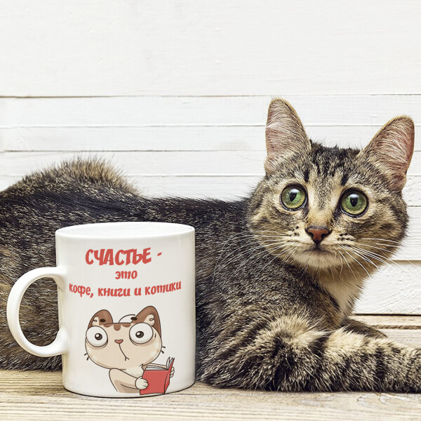 Акция на Оригинальная прикольная чашка на подарок для любителей обладателей кошек и котов (ART_51) от Allo UA