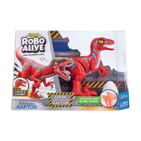 

Интерактивная игрушка Robo Alive Велоцираптор красный (25289R)