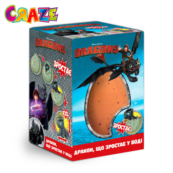 

Игрушка растущая Craze Mega Eggs DreamWorks Dragons в яйце сюрприз (13328)
