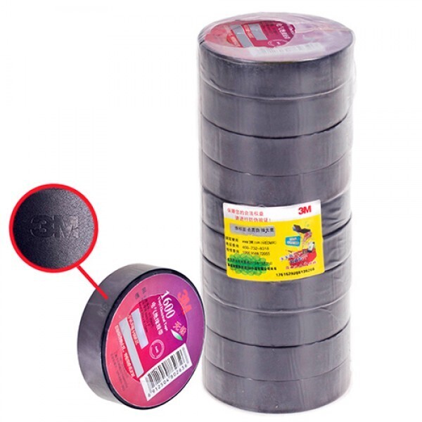 

Изолента 3М 18мм*20м*0,15мм Black (3М 1600)
