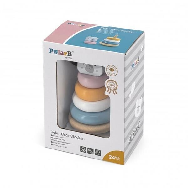 

Пирамидка Viga Toys PolarB Белый медведь (44005)
