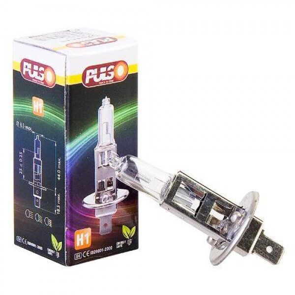 

Лампа PULSO/галогенная H1/P14.5S 12v55w clear/c/box (LP-11550)