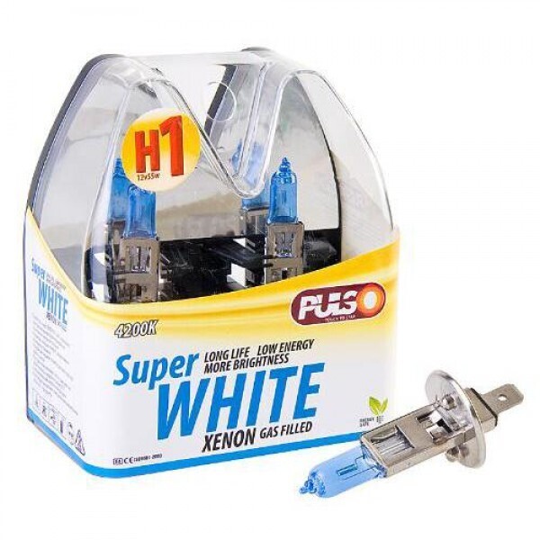 

Лампы PULSO/галогенные H1/P14.5S 12v55w super white/plastic box (LP-12551)