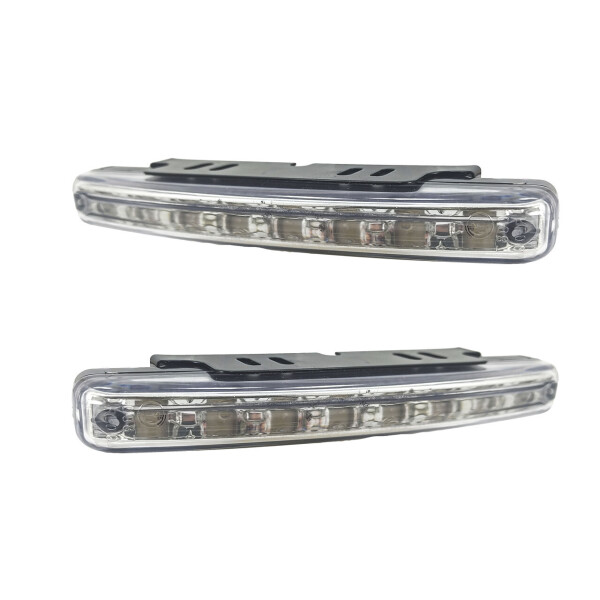 

Светодиодные ДХО. LED фары по 8 диодов в каждой. \ JH-008-0101-12V \ Пр-во Корея DXO-115