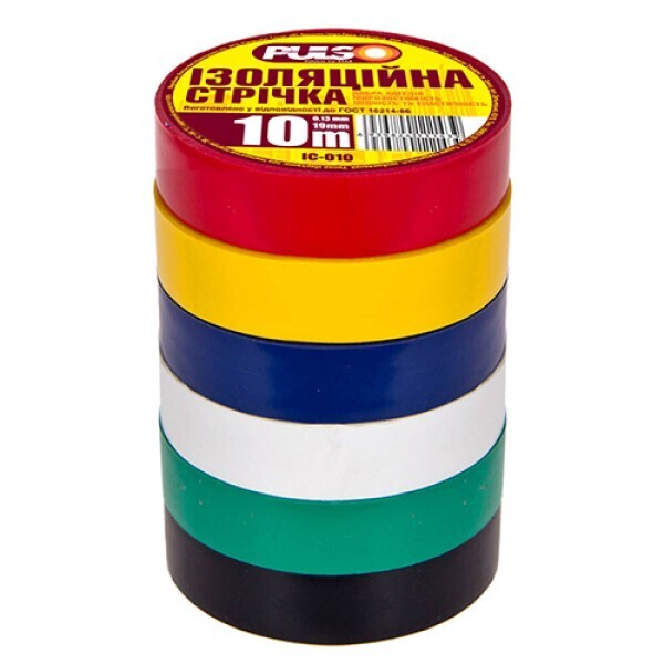 

Изолента PULSO PVC 10м ассорти (ІС 10А)