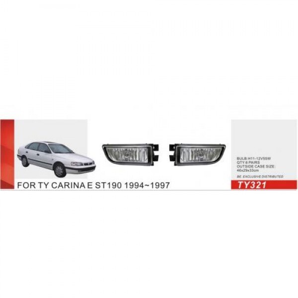 

Фары доп.модель Toyota Carina E/ST190 1994-97/TY-321W (TY-321W)