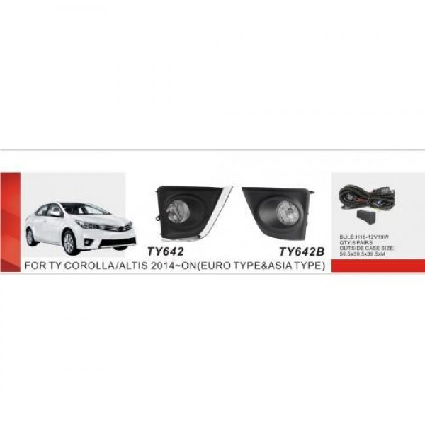 

Фары доп.модель Toyota Corolla 2013-16/TY-642W/H16-19W/эл.проводка (TY-642W)