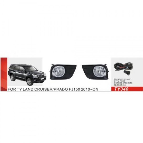

Фары доп.модель Toyota Prado 150 2010-13/TY-340W/H11-55W/эл.проводка (TY-340W)