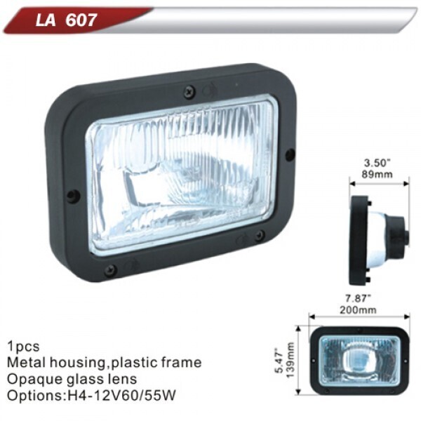 

Фары дополнительные DLAA 607 W/H4-12V-60/55W/200*139mm (LA 607 W)