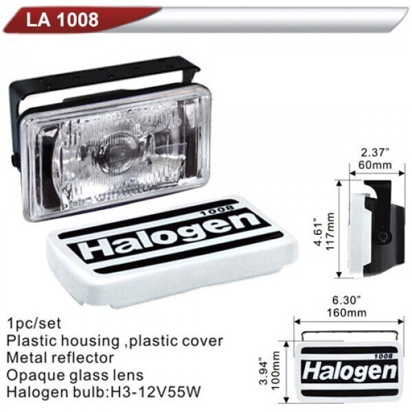 

Фары дополнительные DLAA 1008 W/H3-12V-55W/160*100mm/крышка (LA 1008 W)