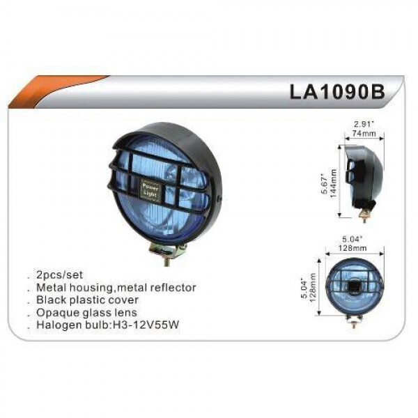 

Фары дополнительные DLAA 1090 B-Y/H3-12V-55W/D=128mm (LA 1090 B-Y)