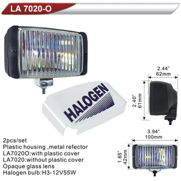 

Фары дополнительные DLAA 7020 ORY/H3-12V-55W/100*42mm/крышка (LA 7020 ORY)