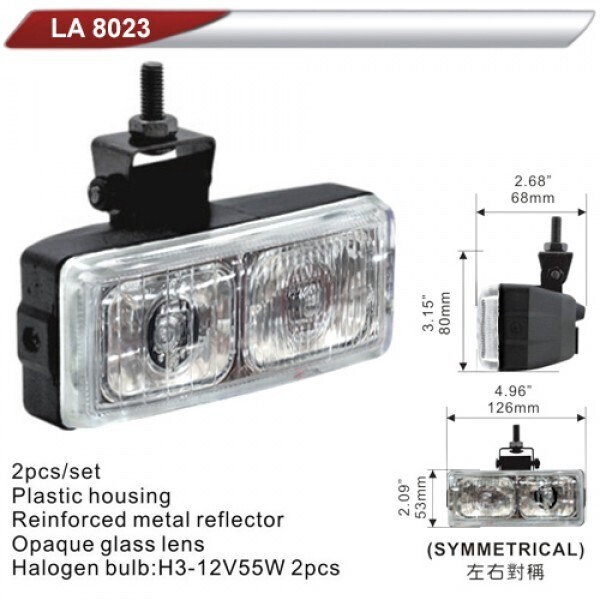 

Фары дополнительные DLAA 8023 W/2хH3-12V/126*53mm (LA 8023 W)