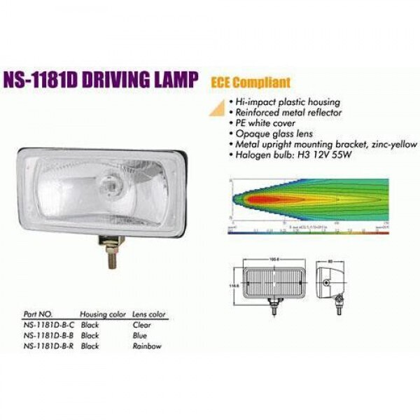 

Фары дополнительные NS-1181 D-B-C H3/12 В/55W/194*100mm/крышка (NS-1181 D-B-C)