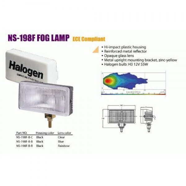 

Фары дополнительные NS-198 F-B-C H3/12 В/55W/крышка (NS-198 B-C)
