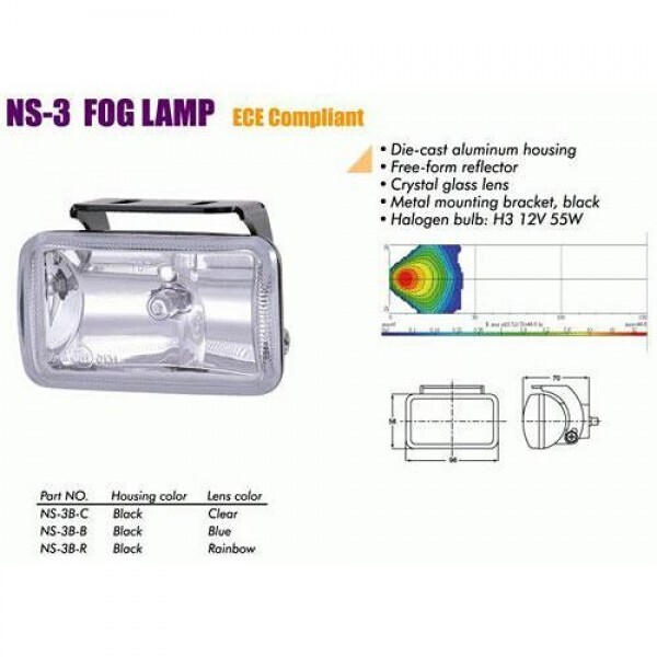 

Фары дополнительные NS-3 B-C H3/12 В/55W/98*58mm (NS-3 B-C)