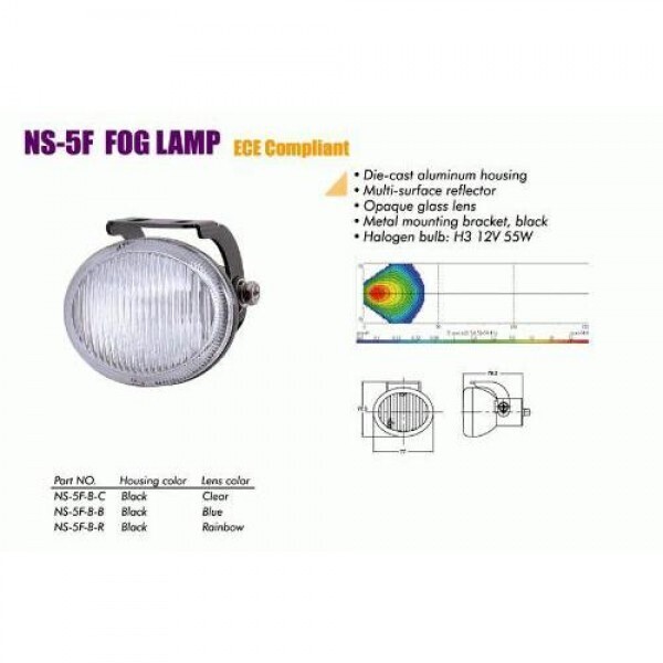 

Фары дополнительные NS-5 F-B-C H3/12 В/55W/77*73mm (NS-5 F-B-C)