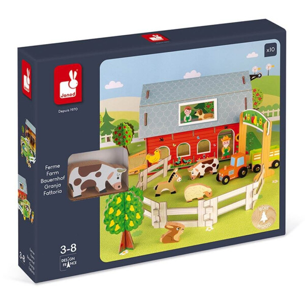 

Игровой набор Janod Ферма с животными 3D (J08577)
