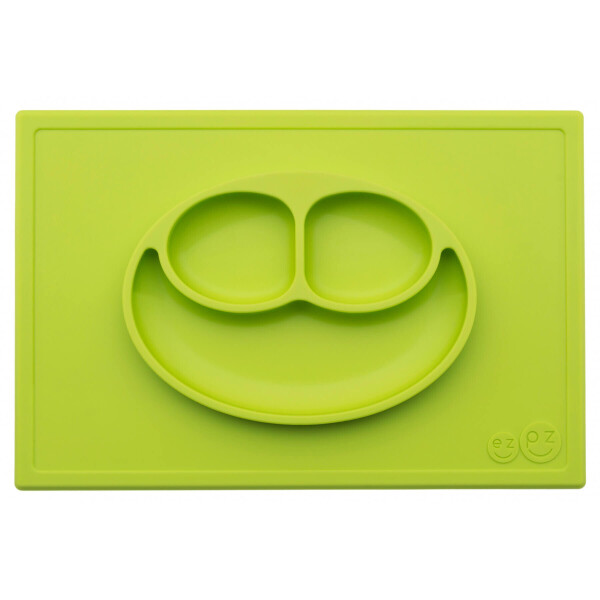 

Силиконовая тарелка коврик EZPZ Happy mat зеленый (HAPPY MAT LIME)