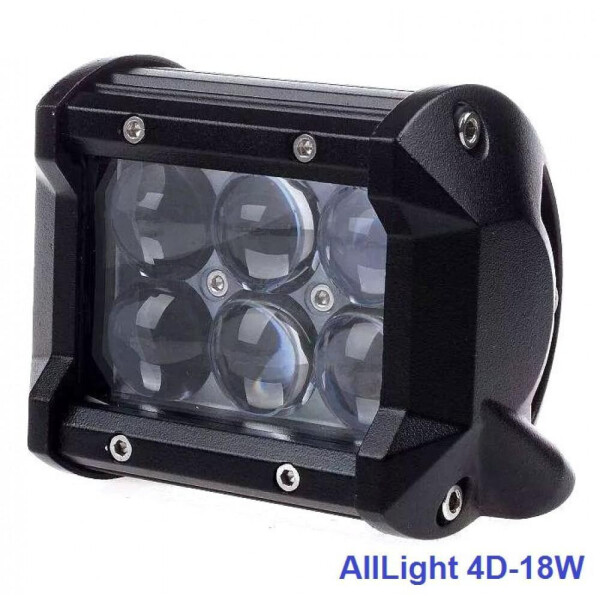 

Светодиодная фара AllLight 4D 18W 6chip CREE 9-30V