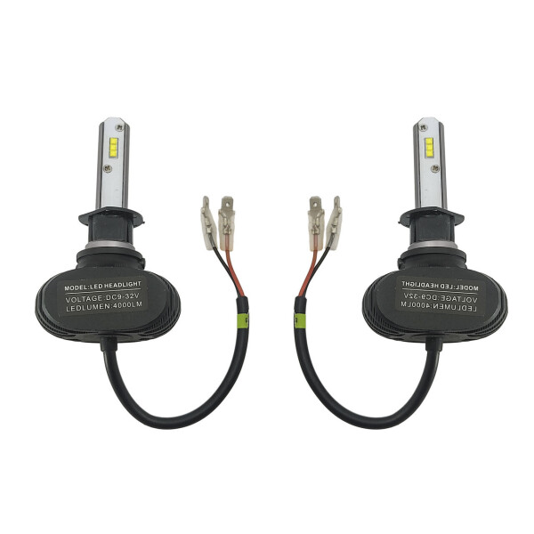 

Светодиодные лампы Н-1. LED лампы H-1 12-24V 6000K 4000Lm. Тип охлаждения - радиатор. Пр-во Корея