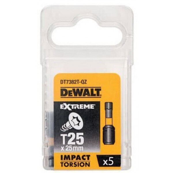 

Биты ударные DEWALT IMPACT TORSION EXTREME T25 25 мм 5 шт (DT7382T)