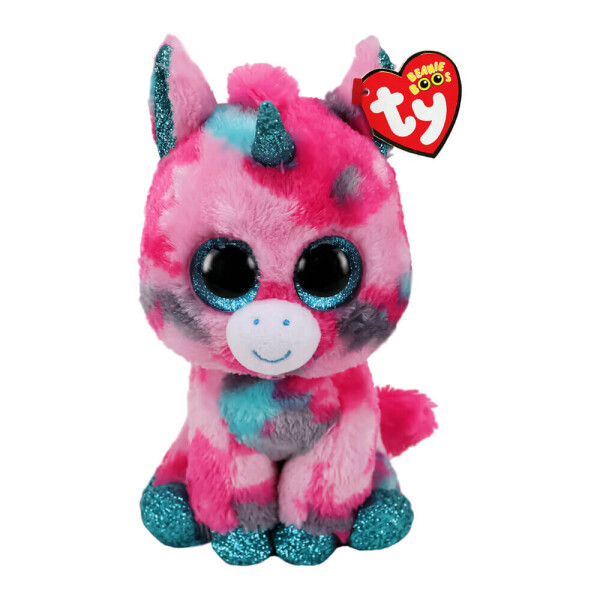 

Мягкая игрушка TY Beanie Boo's Единорог розово голубой 15 см (36313)