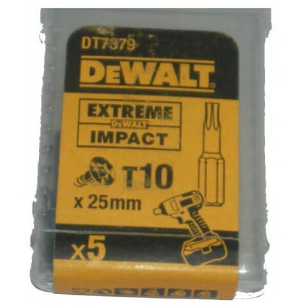 

Биты ударные DEWALT IMPACT TORSION EXTREME Т10 25 мм 5 шт (DT7379T)