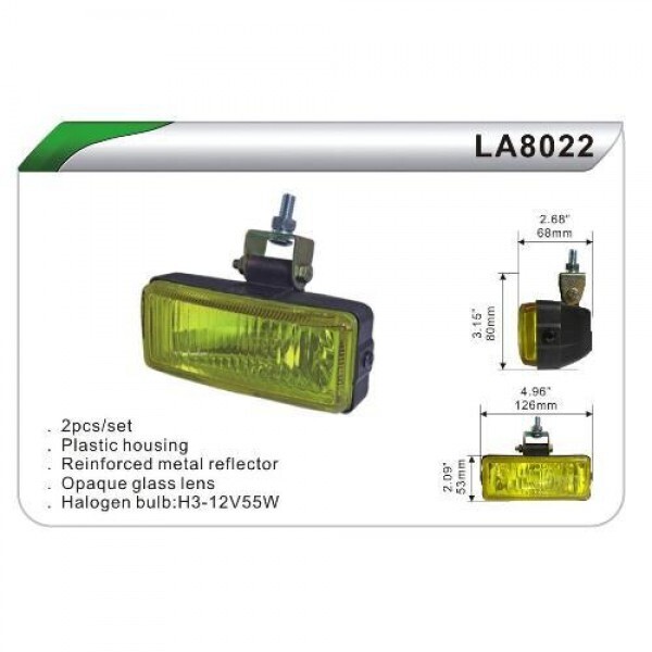 

Фара дополнительная DLAA 8022-W/H3-12V-55W/126*53mm (LA 8022-W)