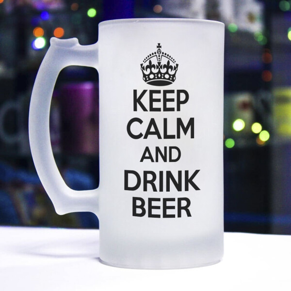 

Пивной бокал "Keep calm"