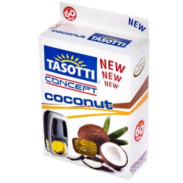 

Ароматизатор на дефлектор Tasotti/"Concept" - 8ml / Coconat (110091)