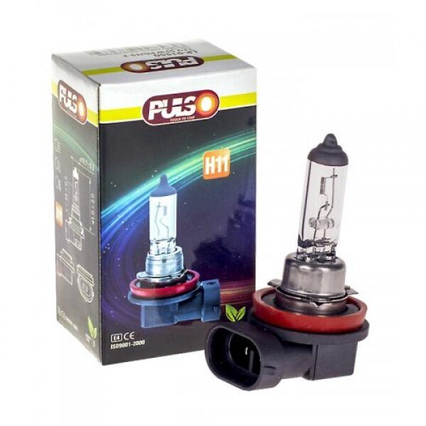 

Лампа PULSO/галогенная H11/PGJ19-2 12v55w clear/соlor box (LP-91550)