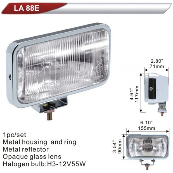 

Фара дополнительная DLAA 88E-W хром/H3-12V-55W/155*90mm (LA 88E-W)
