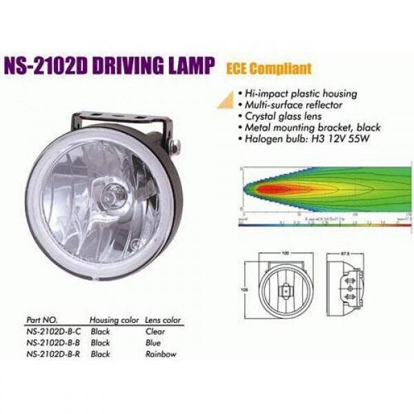 

Фары дополнительные NS-2102 D-B-C H3/12 В/55W/D=100mm (NS-2102 D-B-C)