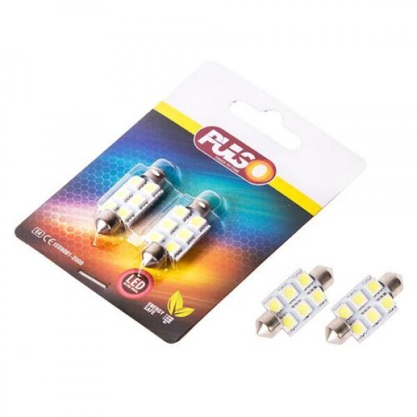 

Лампы PULSO/софитные/LED SV8.5/T11x36mm/6 SMD-5050/12v/White (LP-85366)