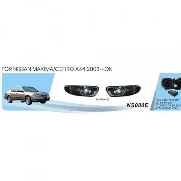 

Фары доп.модель Nissan Maxima/Cefiro 2003/NS-080E/эл.проводка (NS-080E)